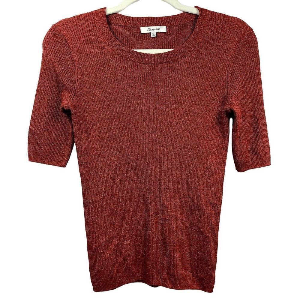 Madewell Ribbed Crewneck Shortsleeve Tshirt Sz Small